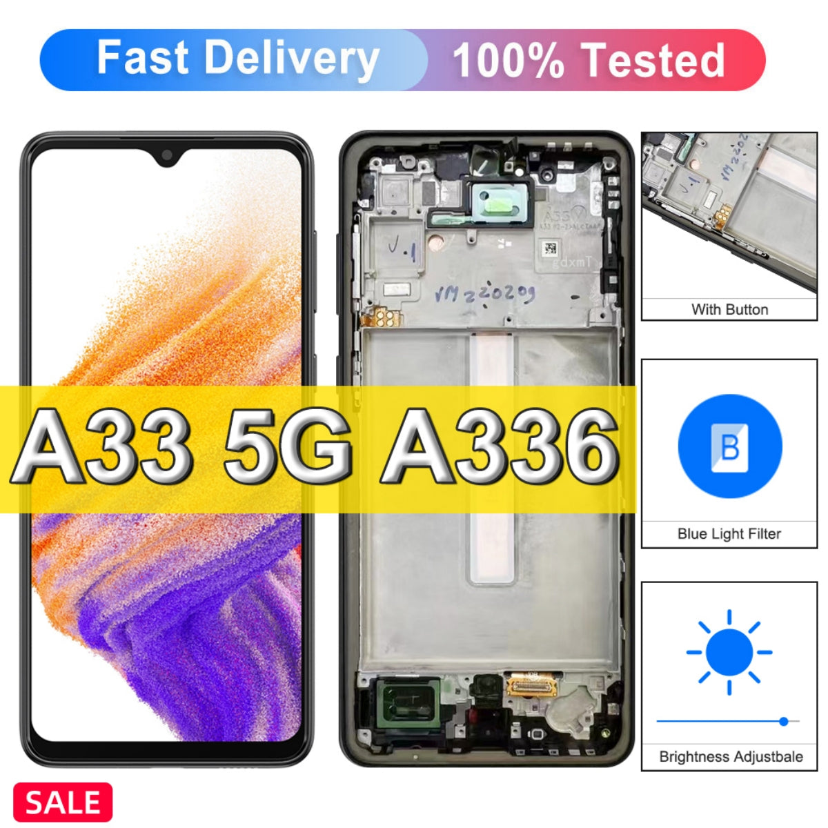 For Samsung Galaxy A33 5G SM-A336B LCD Display Touch Screen Digitizer  Replace