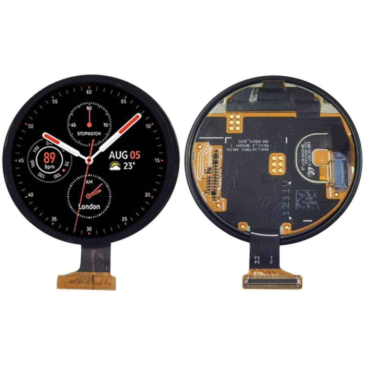 Replacement AMOLED LCD Display Touch Screen for Samsung Galaxy Watch Active2 44mm SM R820 SM 825