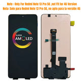 Replacement AMOLED Display Touch Screen for Xiaomi Redmi Note 13 Pro 5G 312DRA50C 2312CRAD3C 2312DRA50G