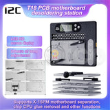 I2C T18 PCB Pre-heating Station for iPhone X-15Pro Max Android CPU Chip Degumming Motherboard Layered Desoldering Platform