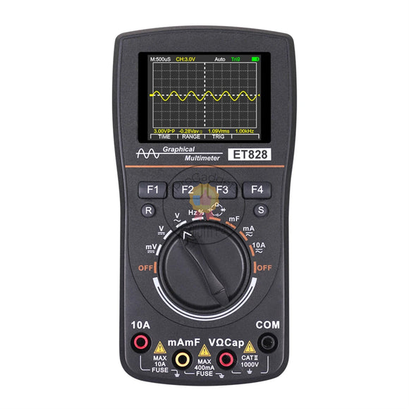 ET828 2 in 1 Oscilloscope Multimeter 2.5Msps Digital 1MHz Strong Toughness Electric Portable Resistance Test Meter