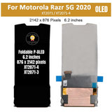 Replacement for Motorola Moto Razr 5G 2020 XT2071 Front Big Foldable OLED LCD Touch Screen Assembly