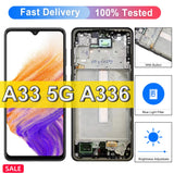 Replacement AMOLED Display Touch Screen With Frame for Samsung Galaxy A33 5G A336 A336E A336B