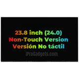 Replacement New Display 23.8 inch LED LCD Screen for HP All-in-One M84859-001 FHD Panel