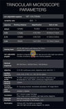 Mechanic E3-B11 7x-60x Simul-Focal Trinocular Stereo Zoom Microscope for Microscopic Inspection Picturing Video Recording