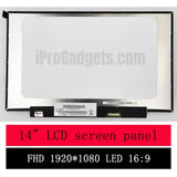 Replacement New Display B140HAN04.5 1920X1080 IPS 30Pins EDP Matrix LCD Screen Panel