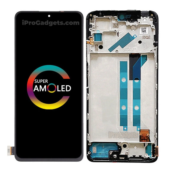 Pantalla Táctil AMOLED Display de Repuesto Con Marco para Xiaomi Redmi Note 11 Pro 4G/5G