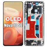 Replacement New Display For Huawei nova 10 SE BNE-LX1 BNE-LX3 OLED Touch Screen With Frame Assembly