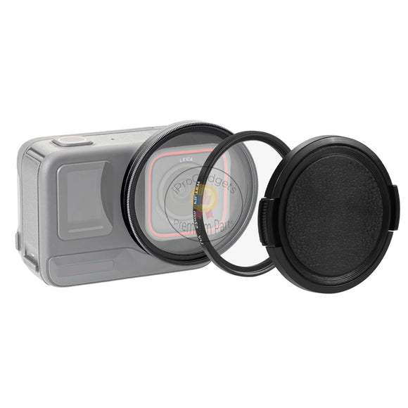 Puluz PU969B Sports Camera UV Lens Filter with Filter Adapter Ring Lens Cover for Insta360 Ace Pro Action Camera Accessories