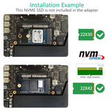 A1708 NVME Adapter for Macbook NVMe PCI Express PCIE to M.2 SSD Adapter Card N-1708A for Macbook Pro Retina 13" A1708 2016 2017