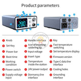 AiXun T3BS 75W Integrated Soldering Iron Station for Electronics Repair for Mobile Phone SMD BGA CPU Repair Tools