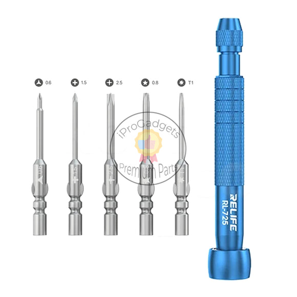 Relife RL-725 Adjustable Torque Screwdriver Set 6 in 1 Disassembly and Repair Phone Opening Tool Screwdriver Set