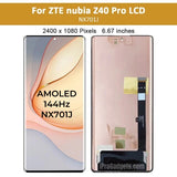 Replacement New AMOLED Display for ZTE Nubia Z40 Pro 5G NX701J Touch Screen Digitizer Assembly Black