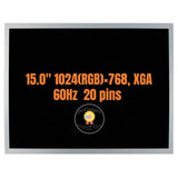 Replacement 15 Inch LCD Screen LQ150X1LG91 LQ150X1LG92 LQ150X1LG93 1024×768 RGB XGA Display Panel