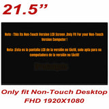 Replacement 21.5 inch FHD LCD Screen for HP 22-D 22-DF0029LA All-in-One Non-Touch Version Display Panel