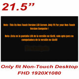 Replacement New Display for HP All-in-One 22-dd0015la 7WS30AA 21.5 inch FHD LCD Screen Panel Non-Touch Version