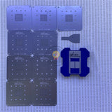 Wuyier G A8~A17 CPU IC BGA Reballing Stencil Platfrom for iPhone 6-15 Pro Max Mainboard Chip Repair Welding Tin Template Fixture