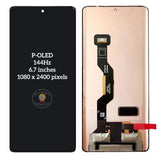 Replacement OLED LCD Display Touch Screen Assembly for Motorola Edge 50 Fusion Black