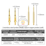 Luxianzi Universal Multimeter Test Leads Set Measuring Meter Probe Wire Pen Cable Pure Copper Stainless Steel Probe 20A 1000V