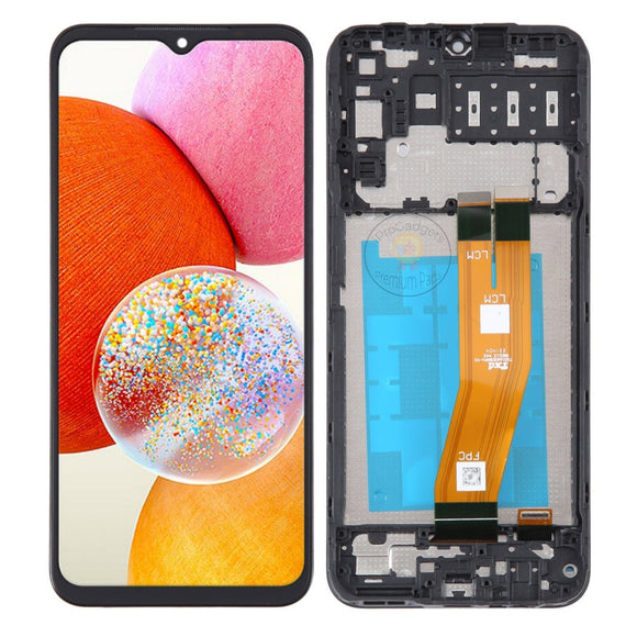 Ersatz-LCD-Display, Touchscreen mit Rahmen für Samsung Galaxy A14 4G A145M A145F A145P A145R