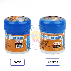 Mechanic XG50 XGSP50 Sn63/Pb37 Solder Tin Paste Melting Point 183℃ Soldering Flux Paste for Phone PCB Board SMD Chips Repair