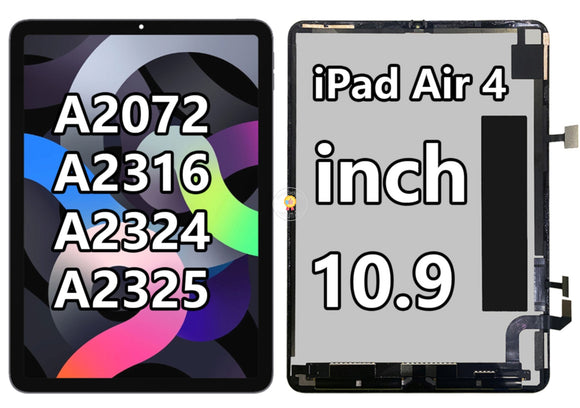 Replacement Display For iPad Air 4 4th Gen 10.9 inch 2020 A2324 A2325 A2072 A2316 LCD Touch Screen Assembly