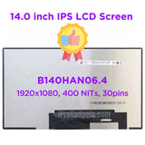 Replacement New Display 14.0 Inch B140HAN06.4 Laptop LCD Screen IPS Slim Panel FHD EDP 30pins 60Hz