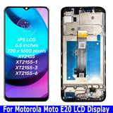 Replacement LCD Display Touch Screen With Frame For Motorola Moto E20 XT2155