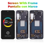 Replacement AMOLED Display For Samsung Galaxy S22 5G SM-S901B S901U S901W Touch Screen With Frame Assembly