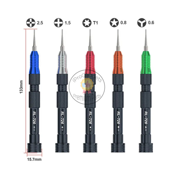 Relife RL-726A Precision Screwdriver Set Cellphone Electronic Disassembly Repair 3D Torque S2 Steel Bolt Driver Opening Tool