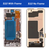 Replacement AMOLED Display For SAMSUNG Galaxy S10 SM-G973F G973U G973W Touch Screen With Frame Assembly OEM