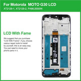 Replacement LCD Display Touch Screen With Frame for Motorola Moto G30 XT2129-1 XT2129-2 PAML0000