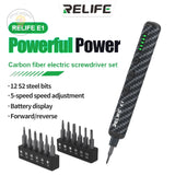 Relife E1 5-speed Carbon Fiber Electric Screwdriver Set Electric Screwdriver Tools