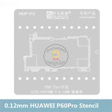 Amaoe P60P-008 0.08mm P60P-012 0.12mm Middle Layer BGA Reballing Stencil for Huawei P60 Pro