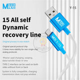 MaAnt Y-15 Automatic Recovery Cable for iPhone 15 Series Fast Charging Data Line