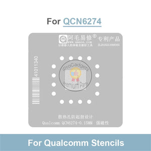 Amaoe 0.15mm Qualcomm QCN6274 WiFi7 Wireless Module IC Chip BGA Reballing Stencil