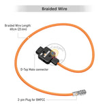 Zgcine DT-BMD D-Tap to 2-Pin BMPCC Power Cable Compatible with Blackmagic Pocket Cinema Camera