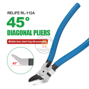 Relife RL-112A Diagonal Pliers 45° Multifunctional Special Alloy Steel Camera Frame Disassembly Cutting Pliers Wire CuttingTool