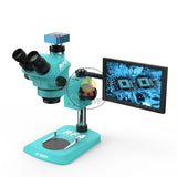 RF4 7-50X Trinocular Optical Magnification HDMI USB 38MP Camera 10 Inch Monitor Continuous Zoom Microscope RF7050TV-638-S010