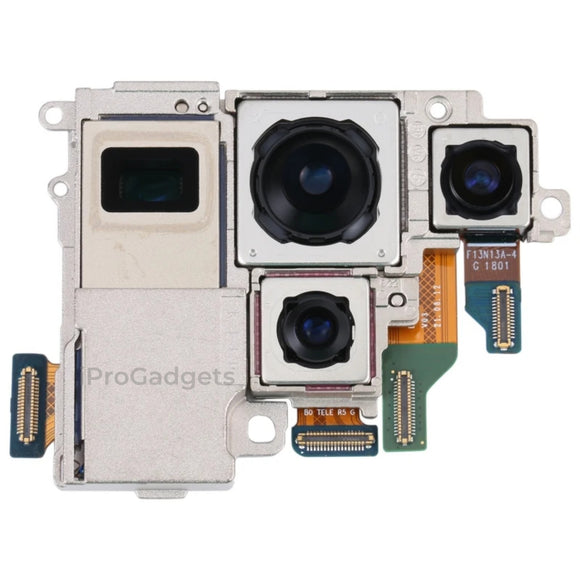 Replacement Back Cameras For Samsung Galaxy S22 Ultra 5G SM-S908B SM-S908E SM-S908U Rear Camera Module Flex Cable Parts