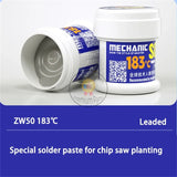 Mechanic Special Solder Paste LW50 ZC50 ZW50 GW50 for Motherboard Chip CPU Planting Tin Repair Solder Flux 138℃/158℃/183℃/217℃