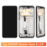 Pantalla táctil LCD de repuesto con marco para Xiaomi Redmi Note 8 M1908C3JH M1908C3JG M1908C3JI Negro 