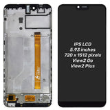 Replacement LCD Display Touch Screen With Frame For Wiko View 2 Go View 2 Plus