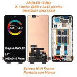 Replacement AMOLED Display Touch Screen With Frame For Realme GT Neo 3 RMX3561 RMX3560