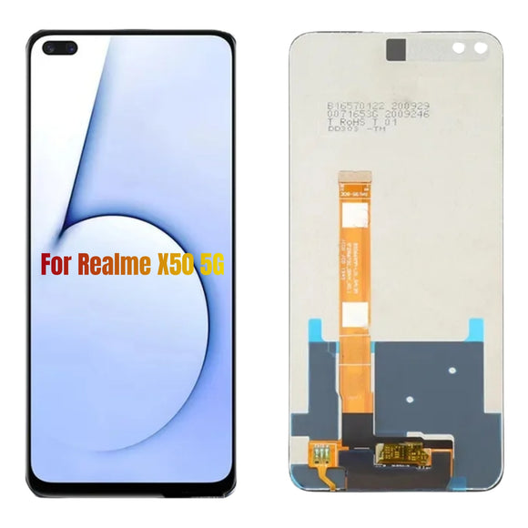 Replacement For OPPO Realme X50 5G RMX2051 RMX2025 RMX2144 LCD Touch Screen Assembly