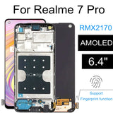 Replacement New Display For Oppo Realme 7 Pro RMX2170 RMX2176 AMOLED Touch Screen With Frame Assembly