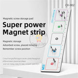 MaAnt CX-002 Portable Dual-use Magnetic Screws Storage Mat Measuring Ruler