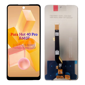 Replacement LCD Display Touch Screen Assembly For Infinix Hot 40 Pro X6837