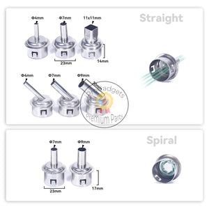 Yihua 8-in-1 SMD Hot Air Gun Station Nozzle for 959D-II 993DM-II 993DM-IV BGA Heat Gun Nozzles