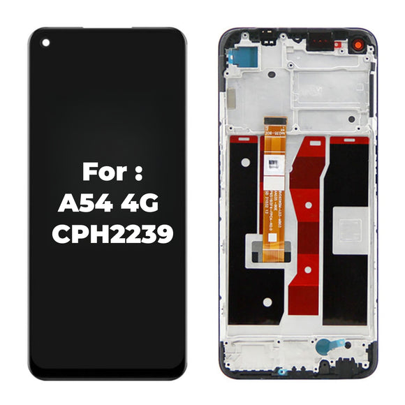 Replacement LCD Display Touch Screen For Oppo A54 4G CPH2239 With Frame Assembly